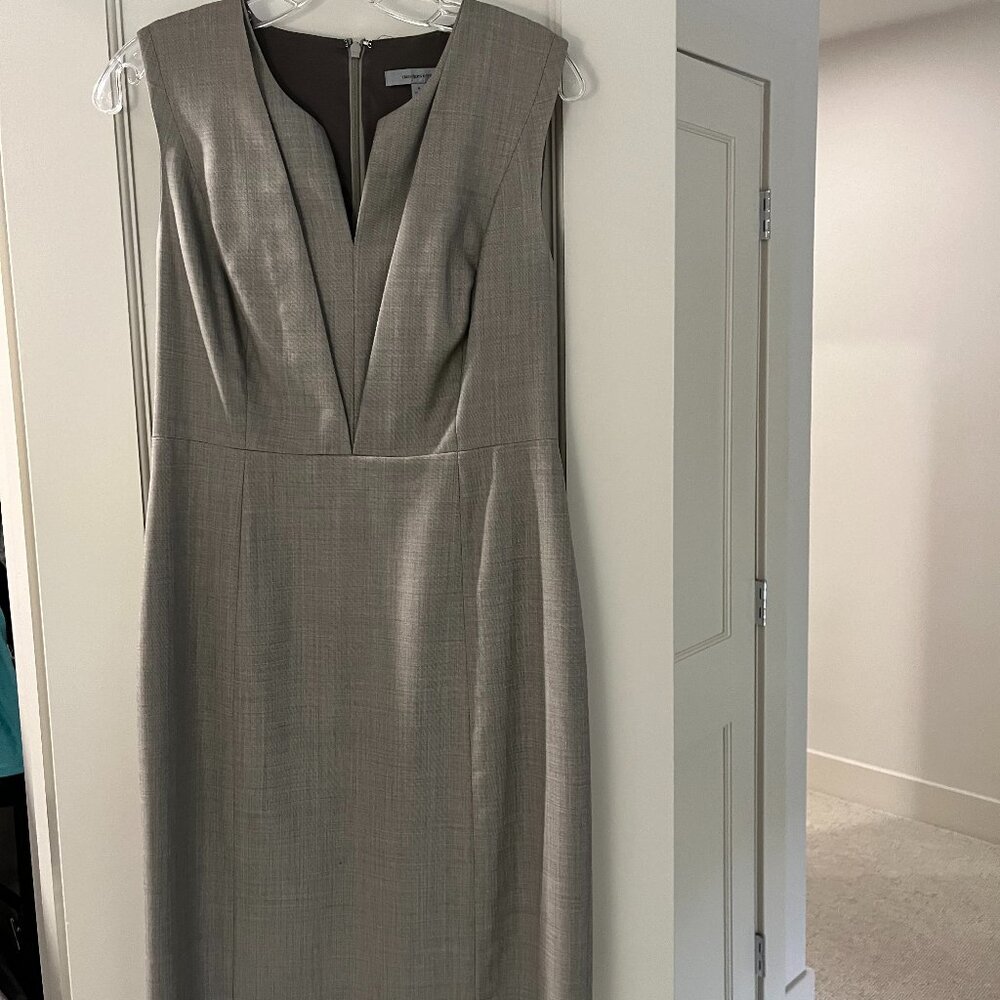 Nordstrom Classique Tan wool dress size 6